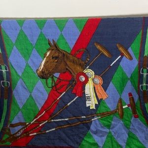 Rare polo Ralph Lauren winning horse scarf